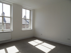 Second bedroom in the historic refurbished co-op building